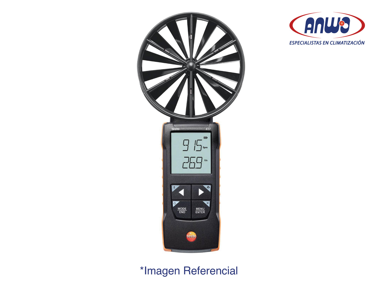 ANEMOMETRO MOLINETE TESTO 417 (100 MM) CON CONEXIÓN APP